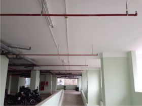 Đầu phun tự động Sprinkler lắp đặt ở tầng hầm, nhà xe